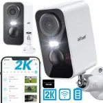 V&auml;lis- ja siseruumide IP nutikas WiFi kaamera 2K FHD, sobib 32 GB salvestuseks