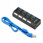 USB hub 4 porti, USB 3.0, 5Gbps koos kaabliga