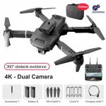 Droon 4K FPV kaameraga, 2 akut, E100, must