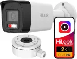 V&auml;ljas IP kaamera 4MPx PoE HiLook by Hikvision paigalduskastiga DS-1280ZJ-XS