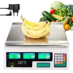 Elektroonilised juhtmevabad kaalud LCD-ga, 40 kg, 2 g, AKU
