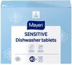 Mayeri ECO Sensitive &ouml;koloogilised n&otilde;udepesutabletid, 40 tk