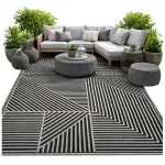 V&auml;listingimustesse sobiv veekindel vaip 140x200 cm terrassile ja aeda