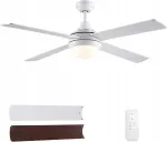 Lagi ventilaator LED valgustusega CJOY 48-1055 122 cm, puldist juhitav, vaikne