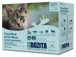 Bozita Pouch Multibox Meat Fish m&auml;rg kassitoit, 1,02 kg (12x85 g), SOS