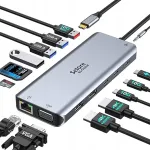 USB-C 14-in-1 dokipeatus kahe HDMI, 4K kolmikekraanitoe ja PD 100W-ga