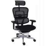 Kontoritool Ergohuman 2, must, kangas, ergonoomiline, p&ouml;&ouml;ratava mehhanismiga