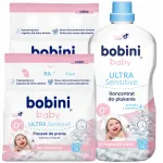 Pesupulber tundlikule nahale v&auml;rvilistele riietele BOBINI 1,4 kg x 2 + pesugeeli kontsentraat 1,8 l