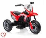 Laste punane elektriline mootorratas HONDA CRF 450R LED-tuledega