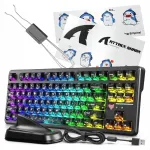 Mehaaniline klaviatuur Attack Shark X87 Ultra, RGB, 8000Hz, hot-swap, Carbon