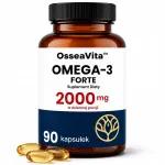 Toidulisand Omega 3 FORTE 2000 mg, EPA 1000 mg, DHA 500 mg, OsseaVita, 90 kapslit