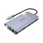 Unitek USB-C adapter: 2x USB 3.1, HDMI, DP, RJ-45, SD kaardilugejaga