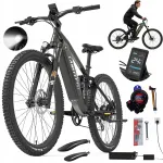Elektrijalgratas LANKELEISI RX600PRO, 1000W, 20Ah, kuni 150 km, 44 km/h, 29" rattad, maastik