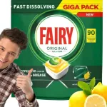 Fairy Original All In One sidruni l&otilde;hnaga n&otilde;udepesutabletid, 90 tk