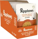 Applaws kassitoit kanaga ja k&otilde;rvitsapuljongis, 12&times;70 g