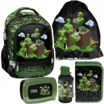 Paso Minecraft laste seljakott 1.&ndash;3. klassile, 5-osaline komplekt