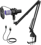 USB mikrofon TC30S, RGB, podcastidele, m&auml;ngudele, kardioidne