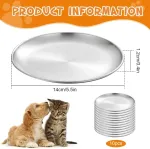 Roostevabast terasest kausid kassidele, 14 cm, 12 tk