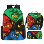 Ninjago laste koolikott pliiatsikarbiga, sobib A4 vihikutele