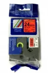 Kleepuv teip Brother TZ2-451 / TZe-451, 24 mm, must tr&uuml;kk, punane