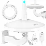 Omnidirektsionaalne aktiivne DVB-T2 MUX8 LTE COMBO 4K TV antenn VAYOX maapealsele televisioonile