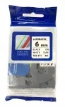 Iseteipuv lint Brother TZ-211 / TZe-211, 6 mm, valge musta tekstiga