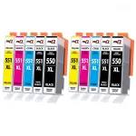 XXL tindikassetid, 10 tk, CANON Pixma IP7250, MG5650, MG5550, IX6850, MX725, MX920, MX925
