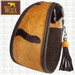 Nahast kaelarihm PREMIUM COLLAR CHARTA WOZA 5,3/42, k&auml;sit&ouml;&ouml;, karvadega
