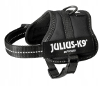 Koera valjad JULIUS K9 IDC-Powerharness, suurus Baby 2, mustad