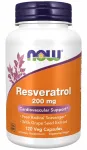 NOW Foods Resveratrol 200 mg toidulisand punase veini ekstraktiga, 120 kapslit
