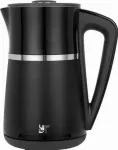 Temperatuuri reguleerimisega elektriline veekeetja Lafe CEG020, 1,7 l, 2200 W, must