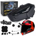Motorratta interkom FREEDCONN FX PRO V2 EU, MESH &uuml;hendus, 6 kasutajale, Hi-Res heli