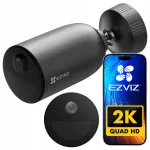 V&auml;livideokaamera EZVIZ EB3 4G, 3 Mpx, IP65, IR &ouml;ine n&auml;gemine kuni 15 m, v&auml;rviline pilt, microSD