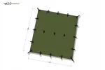 Telgina tarp DD Hammocks 3x3 m, metsaroheline, UV50+