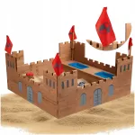 Playtive puidust liivakast 113x113x70 cm hoiustamiskohaga