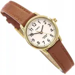 Naistele TIMEX TW2V75400 k&auml;ekell pruun nahkrihmaga ja valgustusega sihverplaadiga