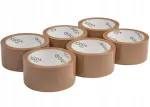 Vaikne kleepuv teip, 48 mm x 60 yd, pruunikas, 6 tk