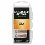 Duracell PR-312 kuuldeaparaadi patareid, 6 tk