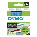DYMO D1 S0720860 kleeplint, 19 mm x 7 m, musta/sinisega