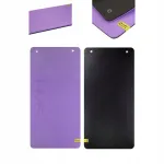 HMS Premium joogamatt, 110x55 cm, 1,5 cm, violetne, aukudega