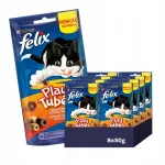 Komplekt: 8 tk FELIX PLAYTUBES kasside maiused kanaliha ja maksaga, 50 g
