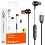 MCDODO juhtmega USB-C k&otilde;rvaklapid mikrofoniga ja RGB valgustusega