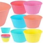 6-osaline korduvkasutatavate plastikkruuside komplekt, 400 ml