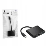 Adapter 3-&uuml;hes USB-C HDMI-ga 4K, must, HQ
