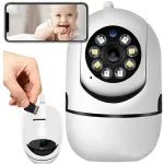 Video beebimonitor WIFI kaamera, IP p&ouml;&ouml;ratav, Full HD 1080P, heli salvestusega