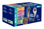 Optivital m&auml;rg kassitoit, erinevad maitsed kastmes, 40 x 85 g