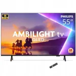 Teler 55" Philips Ambilight 55PUS8510/12 QLED 4K UHD Titan OS