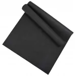 Tihe PVC-spordimatt, must, 150x75 cm