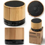 Traadita Bluetooth k&otilde;lar 3W bambusest korpusega, FM raadio ja mikrofoniga