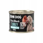 John Dog Pure Black Junior koerakonserv kalkunilihaga, 200 g